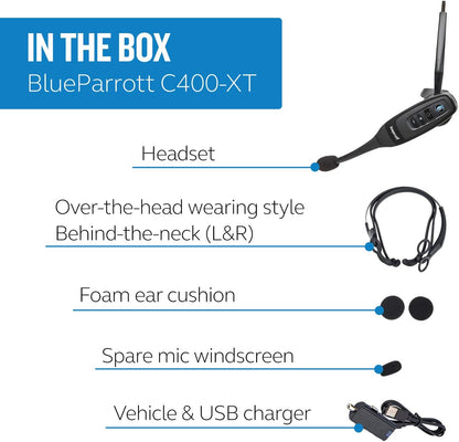 B350-XT Noise Cancelling Trucker Bluetooth Headset – Updated Design with Industry Leading Sound & Improved Comfort, Extended Wireless Range - Ideal for Anyone On-The-Go, Black